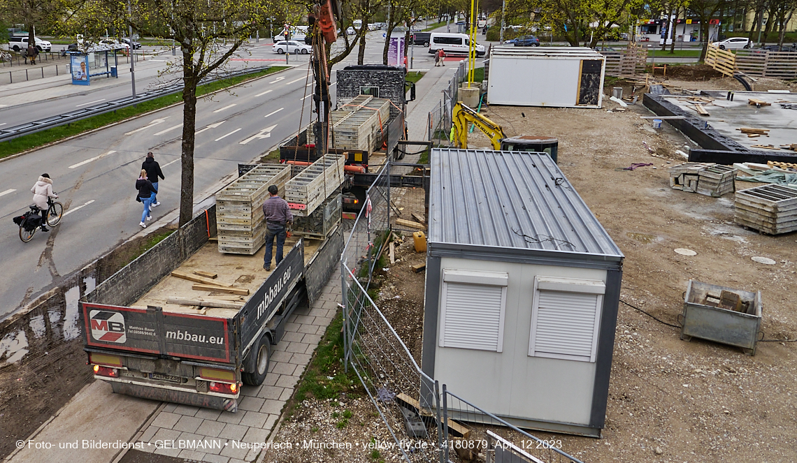 12.04.2023 - Baustelle Haus für Kinder in Neuperlach